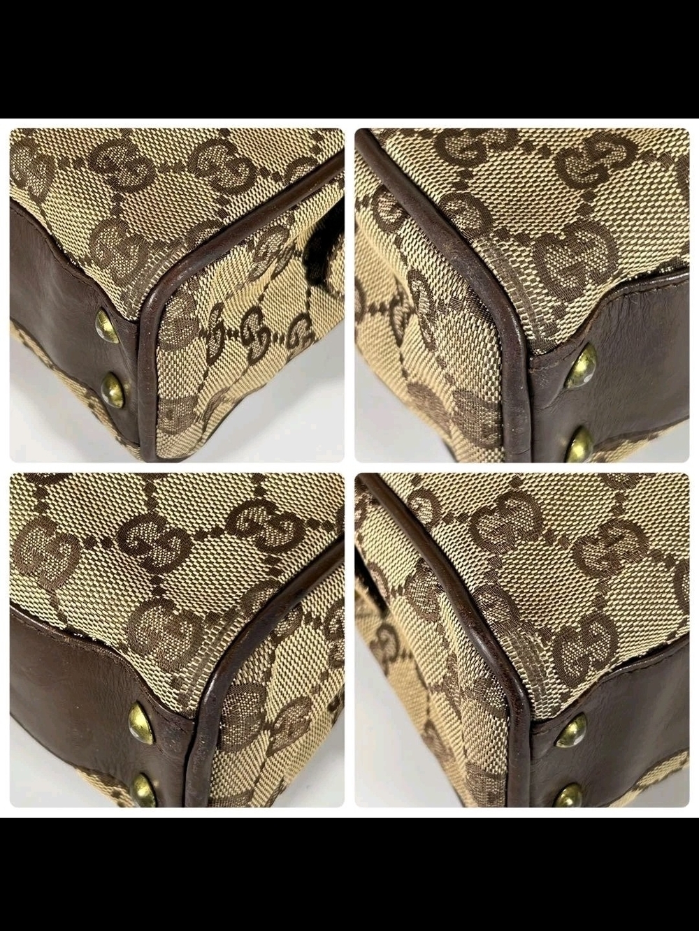 Authentic Vintage Gucci GG Canvas Boston Bag or Shoulder Bag - Picture 5 of 13